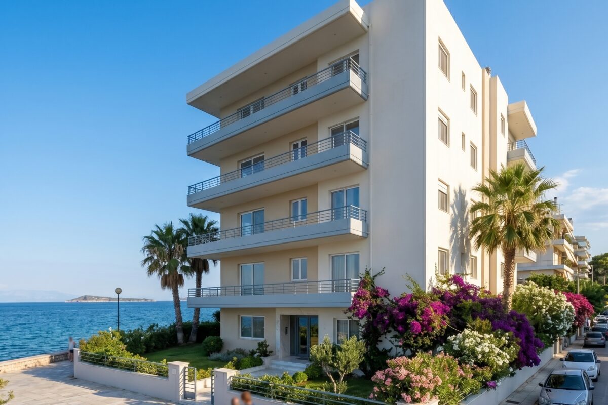 Εξωτερικός Χρωματισμός Πολυκατοικίας στη Γλυφάδα 3