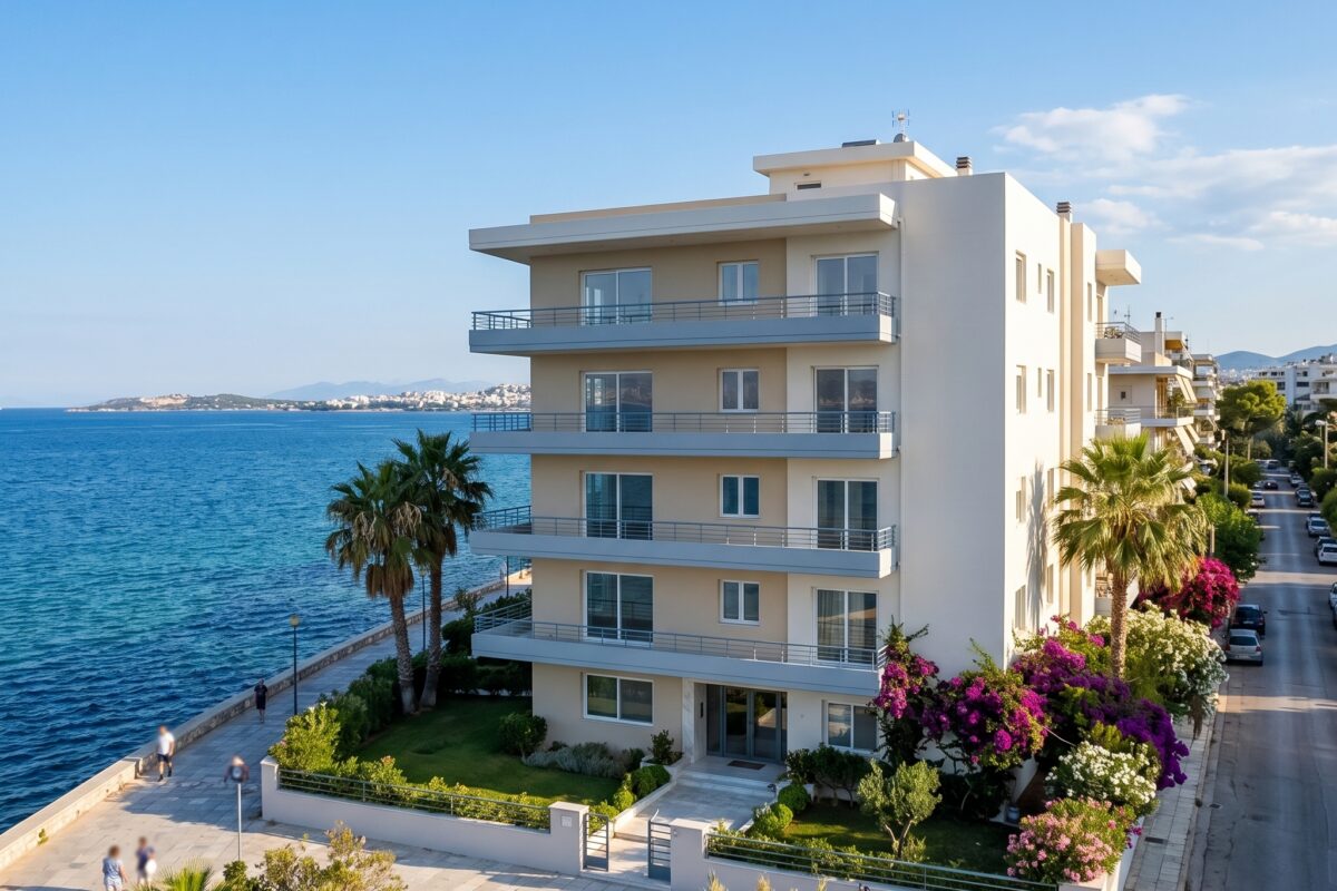 Εξωτερικός Χρωματισμός Πολυκατοικίας στη Γλυφάδα 2